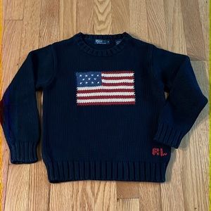 Polo by Ralph Lauren Boy’s USA Flag Sweater Size 6 Polo RL